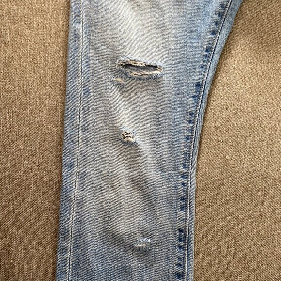 Levi's 505 C Japanese Selvedge Denim Jeans Women's 27 Blue Distressed Casual - Picture 4 of 16